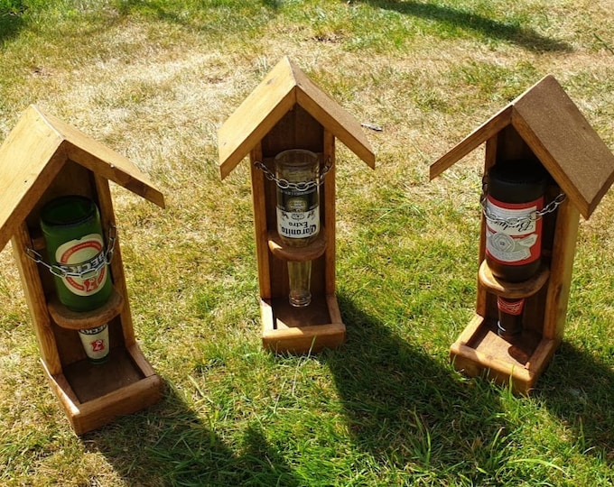 Handmade Beer Bottle Bird Feeder Etsy UK