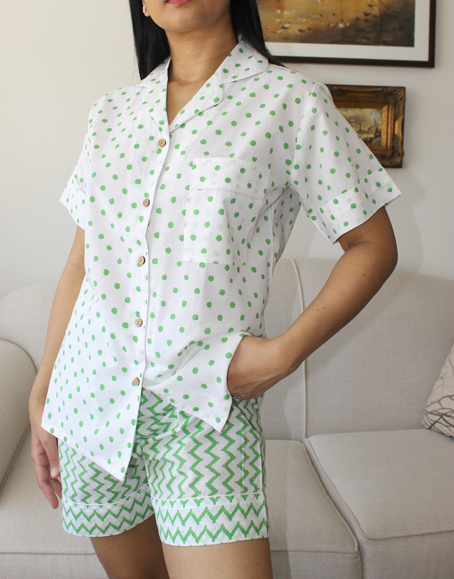 Polka Dot Pyjamas Etsy Canada