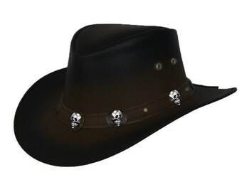 Leather Cowboy Hat - Etsy