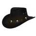 Cowboy Hat with 3 Skulls -  Handmade with 100% Cowhide Leather -  New with Tags 