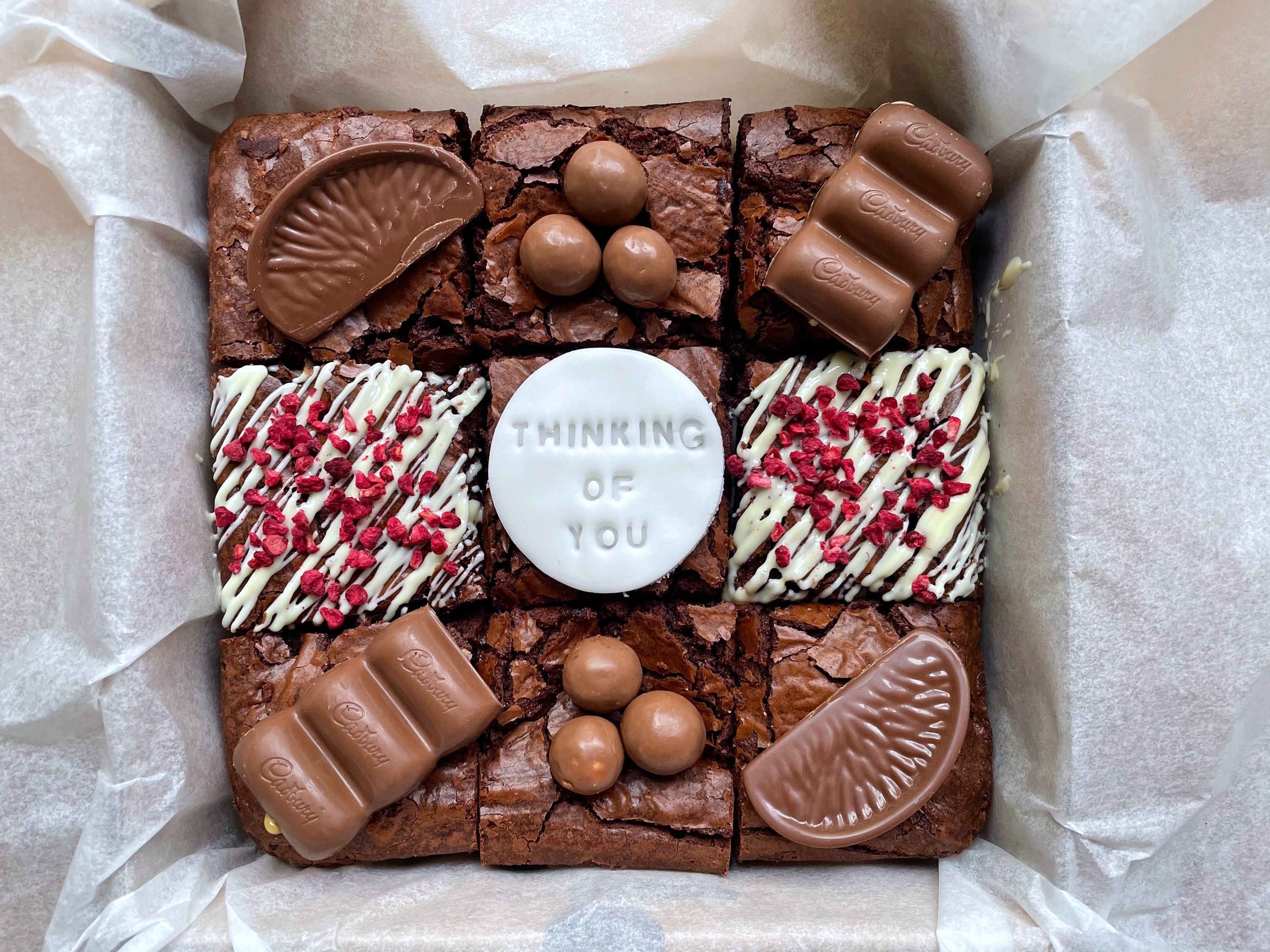 Personalised Brownie Box Gooey Brownie Selection Box for Etsy