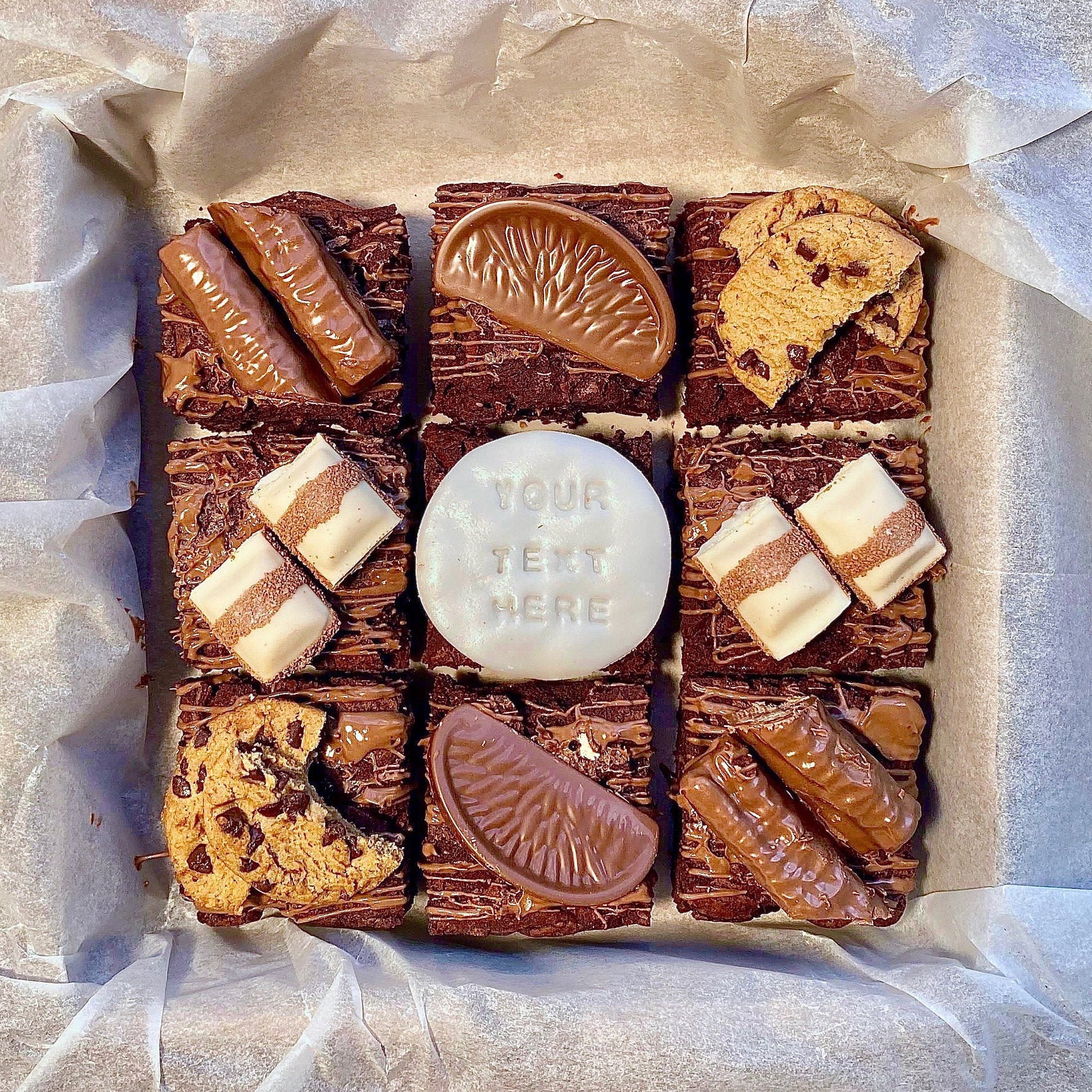 Personalised Brownie Box Gooey Brownie Selection Box for Etsy