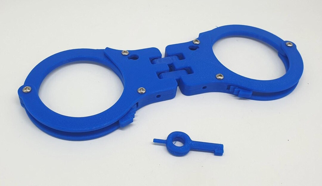 Speedcuffs Rear Stack Blue Hinged Training Handcuffs Speedcuffs TCH Rigid Quickcuffs Cosplay ...