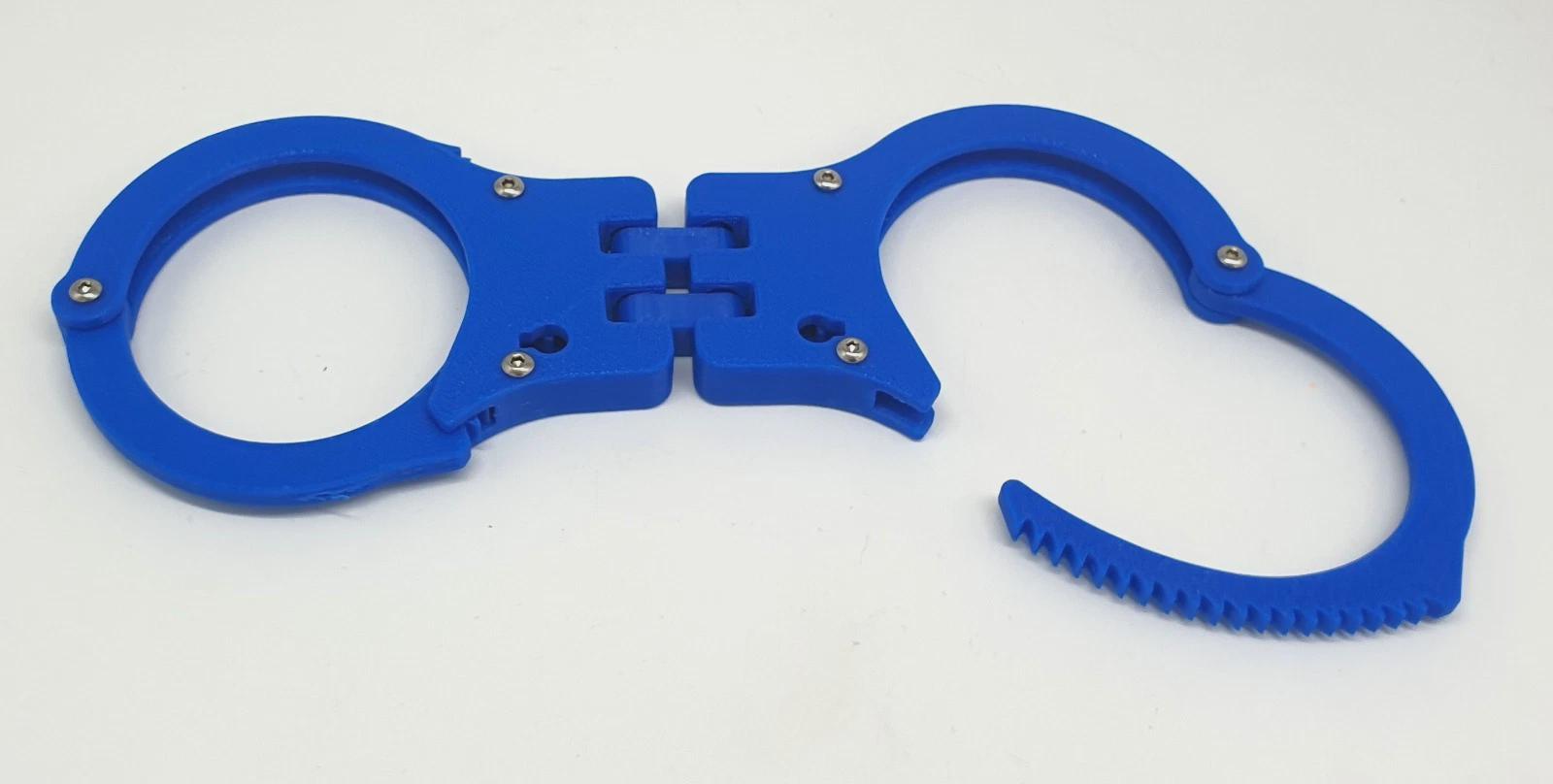 Speedcuffs Rear Stack Blue Hinged Training Handcuffs Speedcuffs TCH Rigid Quickcuffs Cosplay ...