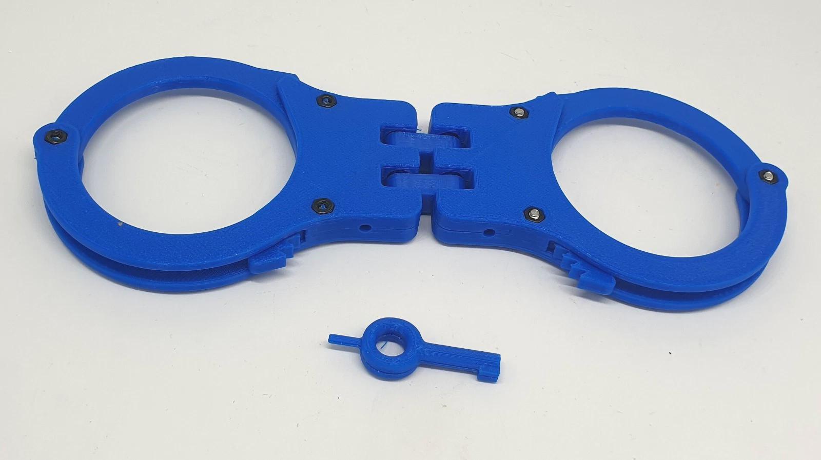 Speedcuffs Rear Stack Blue Hinged Training Handcuffs Speedcuffs TCH Rigid Quickcuffs Cosplay ...