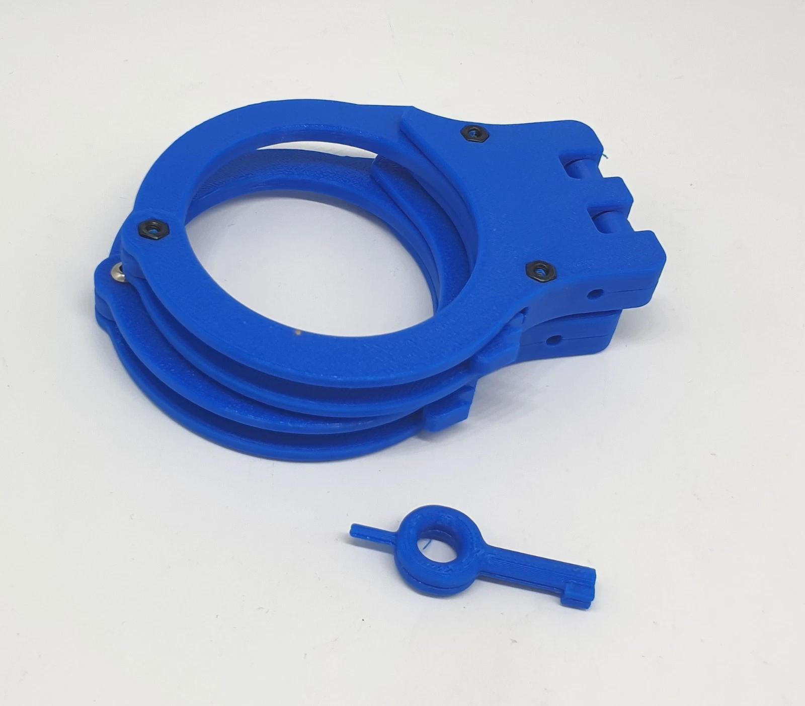 Speedcuffs Rear Stack Blue Hinged Training Handcuffs Speedcuffs TCH Rigid Quickcuffs Cosplay ...