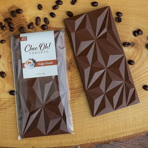 Coffee Chocolate Bar, Artisanal premium chocolate, 41% Milk Chocolate , French Chocolate, Food Gift, Celebration, Gifts for him, 80g image 1