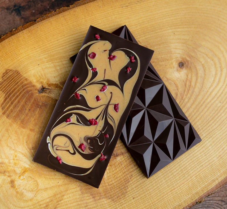 Peanut Butter & Jelly Chocolate Bar French Chocolate Premium Etsy