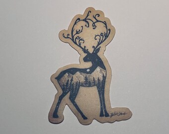 Deer sticker