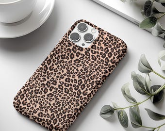 Leopard Print Phone Case, Animal Print iPhone & Samsung Case, Boho Cheetah Cover for iPhone 13 14 15 16 Pro, Samsung S25, Trendy Summer Case