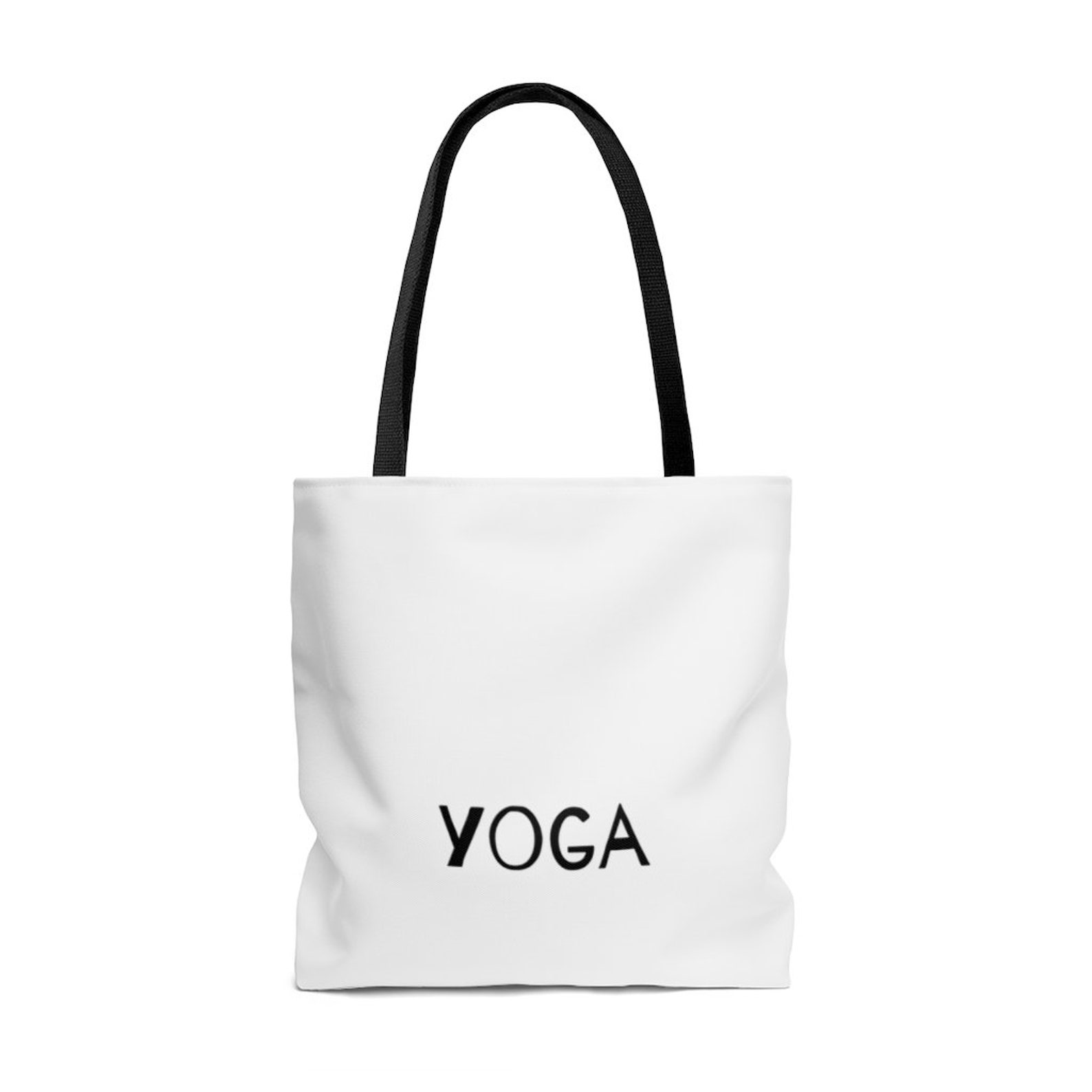 Black Girl Yoga Tote Bag Yoga Women Yoga Lover Black Etsy