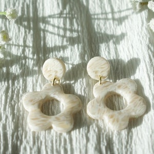 FLOWERS - polymer clay earrings