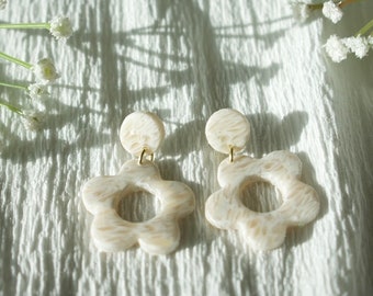 FLOWERS - polymer clay earrings
