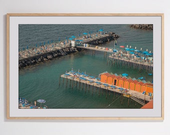 Sorrento - Italy - Ocean - Photography Print - Printable Art - Beach Hut - Italy Photography - Europe Photography - Italy Prints - Coastal