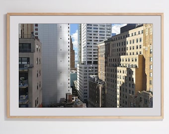 Centrala NYC - Arkitekturväggkonst i NYC, New York-tryck, New York City-fotografi, Neutrala väggkonsttryck, Resor i NYC, Poster, Heminredning