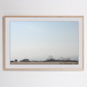 Santa Monica Pier - California , California Print, California Photography, Neutral Wall Art Prints, California Travel, Beach, Home Decor