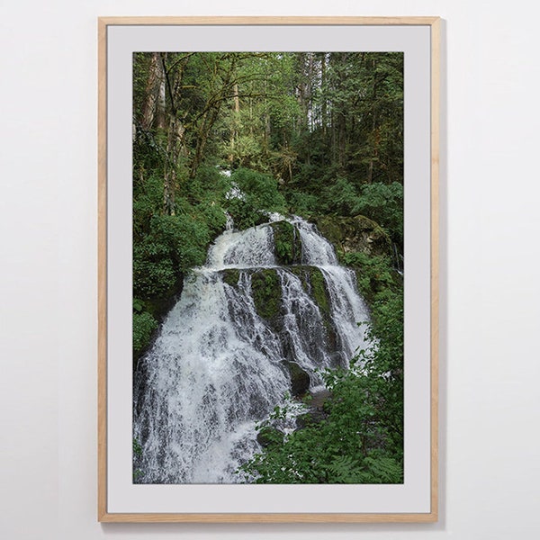 Steelhead Falls - fotografie print - afdrukbare kunst - watervallen fotografie - natuurfotografie - Canada foto