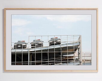 Hoofdkwartier van de politie van Los Angeles - minimalistisch decor, abstracte kunst, fotografie van Los Angeles, architectuurfotografie, woondecoratie, stad