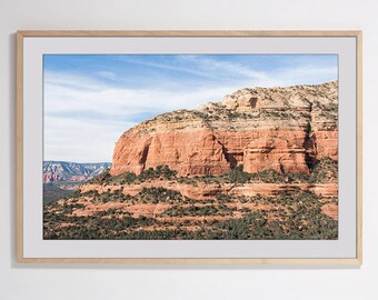 Rocce rosse di Sedona - Natura, Paesaggio montano, Paesaggio naturale, Stampa del deserto, Sud-ovest, Arte della parete del deserto, Arizona, Decorazione della parete Boho