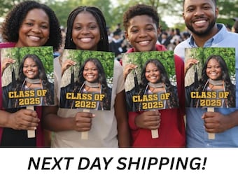 Graduation Fan / Custom Graduation Fan Cutout / Class of 2025 Fan / Graduation Party Fan / Grad Party Souvenir / Fan for Gradation / Fan