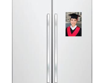 Graduation MAGNET / Class of 2025 Magnet / Graduate Portrait Print / Custom Graduate Print / Large Graduation Print / 6x9 Fridge Magnet
