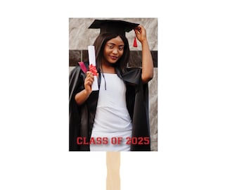 Custom Graduation Fans / Graduation Party Fans / Graduation Party Gifts / Graduation Party Giveaway / Class of 2025 Signs / Graduation Sign