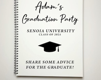 Graduation Party Signature Guest Book / Customized Signature Guest Book / Guest Book For Graduation Party / Graduate Guest Book / Graduation