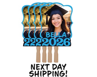 Graduation Fan / Custom Graduation Fan Cutout / Class of 2026 Fan / Graduation Party Fan / Big Head Cutout / Fan for Gradation /Big Head Fan
