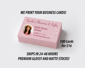 PRINTED Business Cards / Custom Business Cards / Personalized Business Card / Business Card Printing / Printed Business Cards /Business Card
