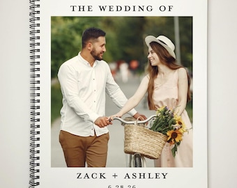 Wedding Guest Signature Book / Custom Signature Book for Wedding / Book for Wedding Guest Well Wishes / Personalized Wedding Guest Book