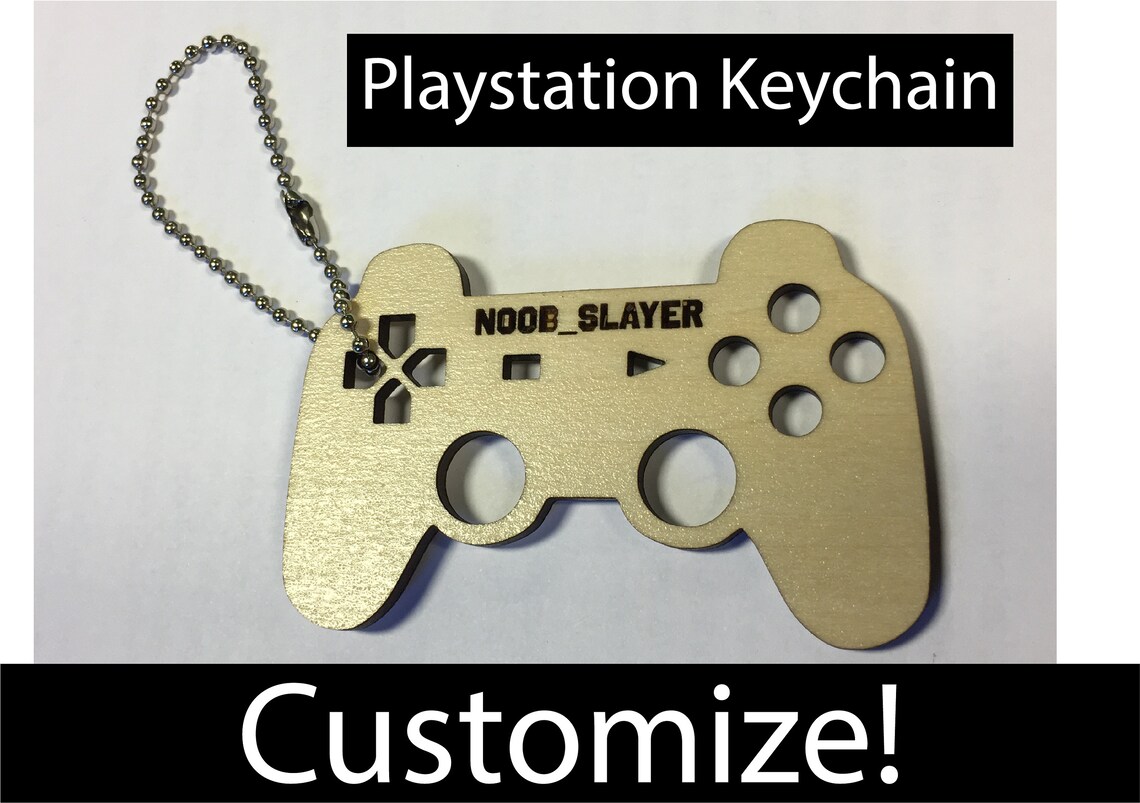 Playstation KeyChain / CUSTOM Playstation Controller Keychain Etsy