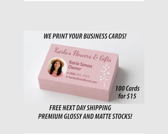 Tarjetas de presentación IMPRESAS / Tarjetas de presentación personalizadas / Tarjeta de presentación personalizada / Impresión de tarjetas de presentación / Tarjetas de presentación impresas / Tarjeta de presentación