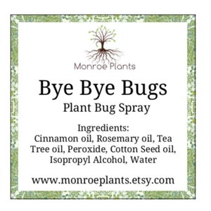 Bye Bye Bugs All Natural Plant Bug Spray
