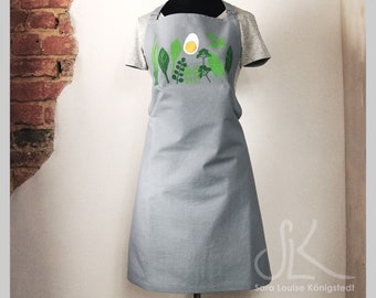 Apron | Frankfurt Green Sauce | Bib apron | Semolina sauce | Upcycling