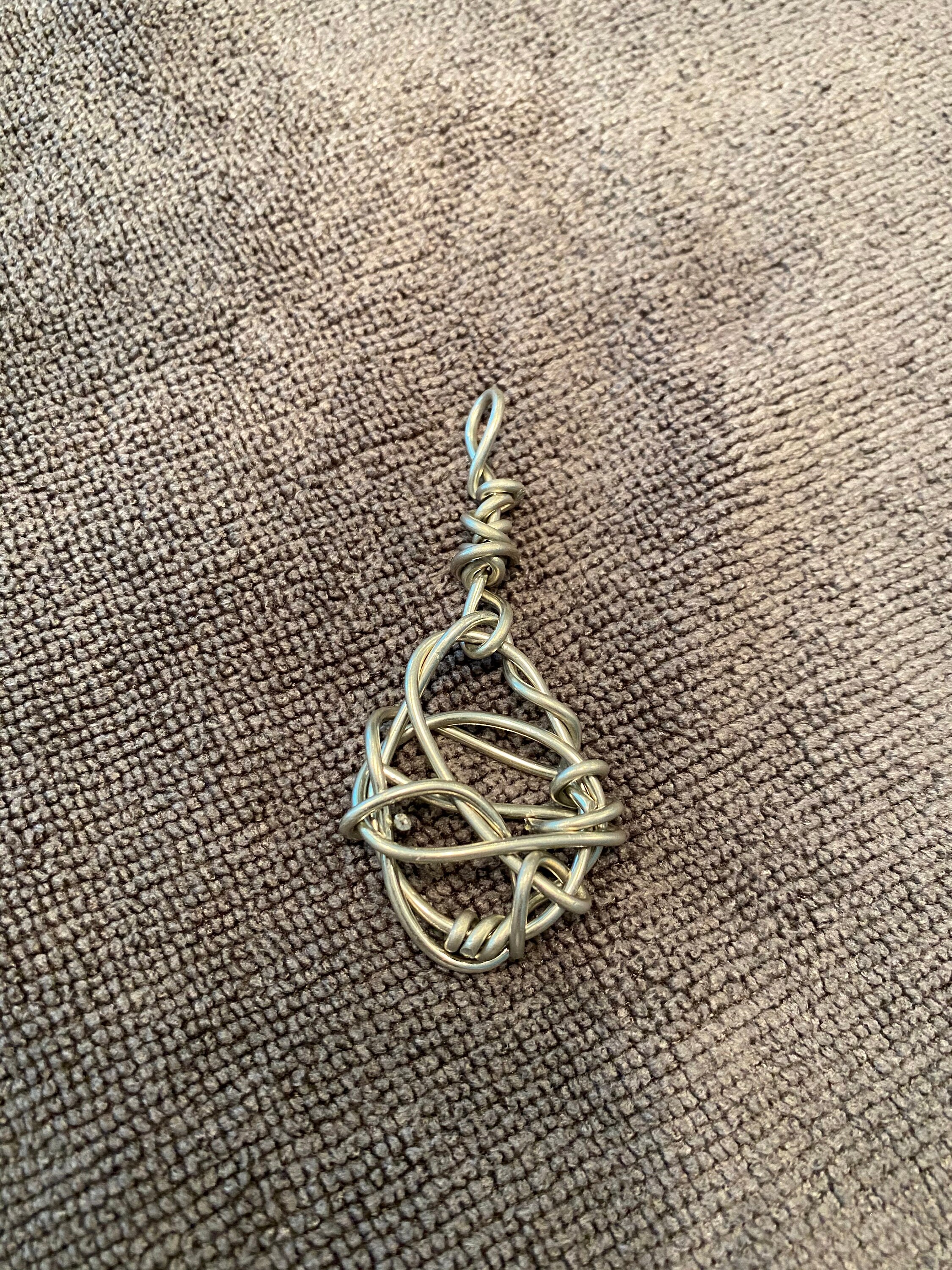 Twisted Wire Necklace Pendant Etsy.de
