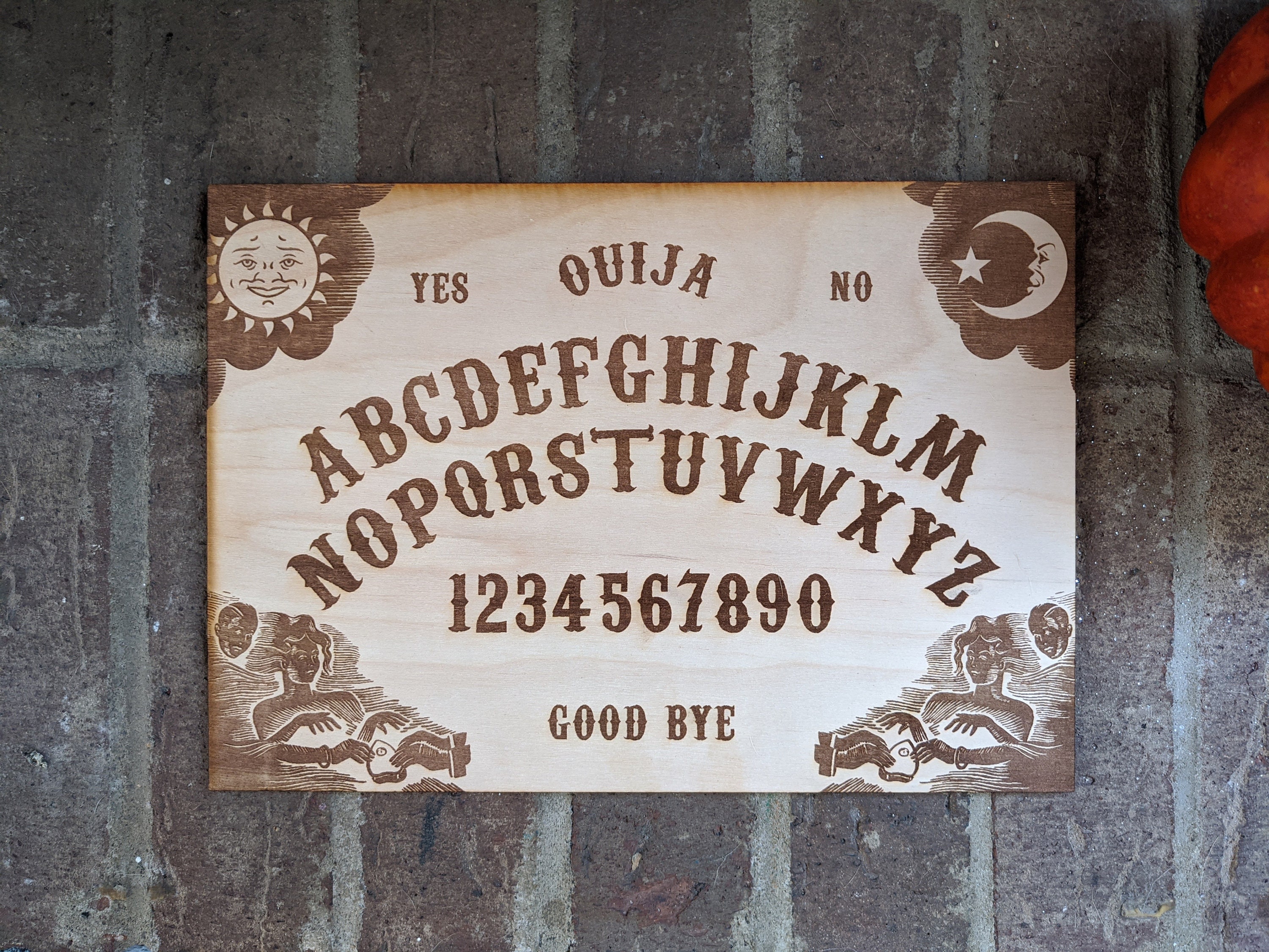 Ouija Board Personalized Spirit Board With Planchette Etsy