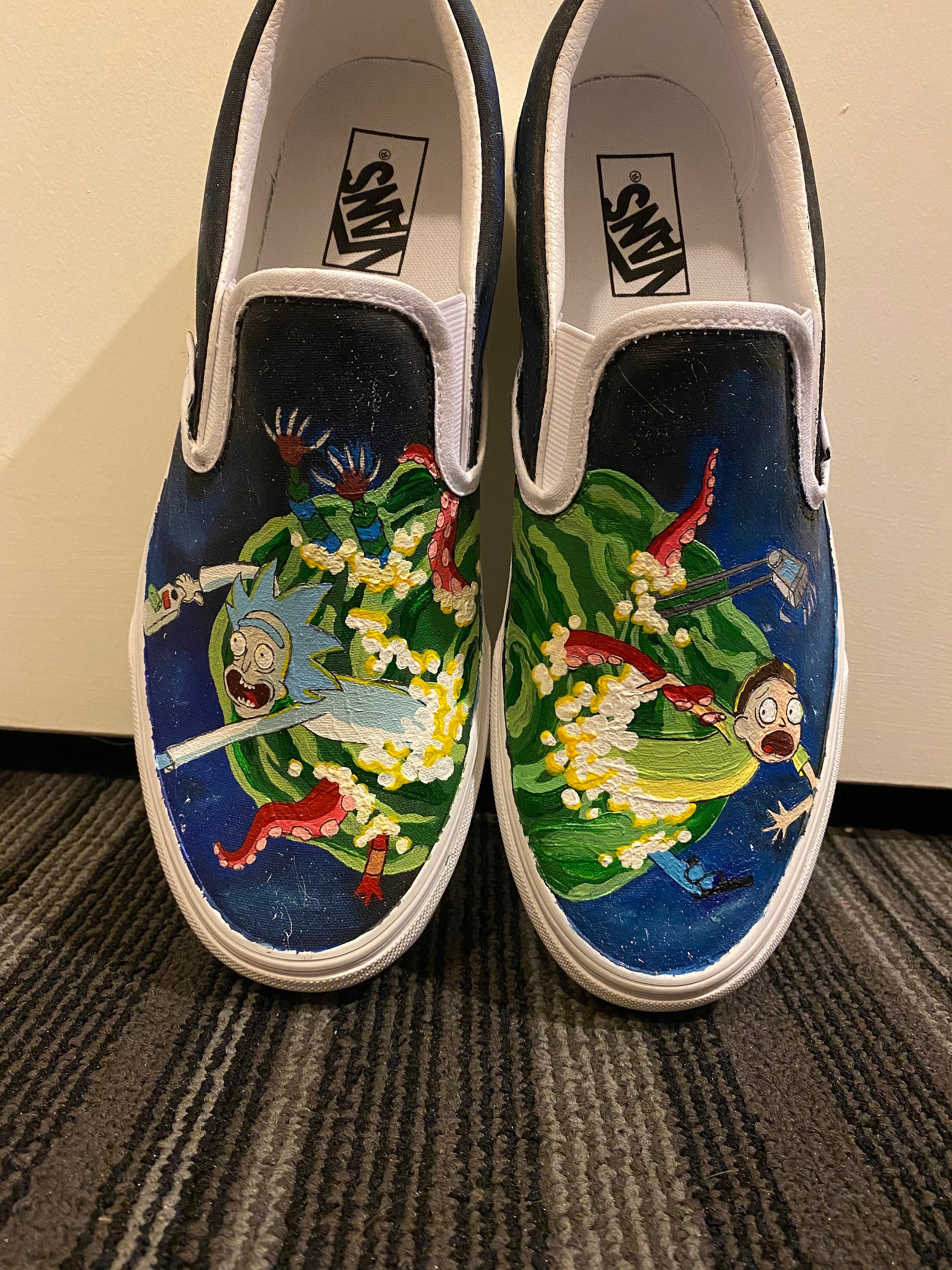 Rick and Morty Vans - Etsy