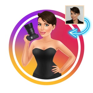Instagram Avatar from your photo, Catroon Avatar, Twitch Avatar, Youtube Avatar