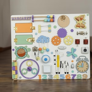 Tableau animé mural, Tableau Montessori avec cadenas, Tableau occupé pour tout-petit, Tableau d'activités mural, Tableau occupé pour tout-petit avec cadenas, Tableau sensoriel