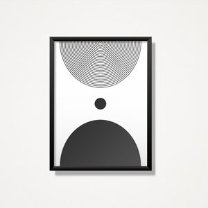 Abstract minimal digital print, modern shapes print, instant download, digital download print, printable art
