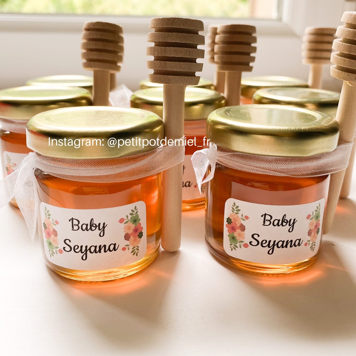 Petit pot de miel personnalisé Etsy