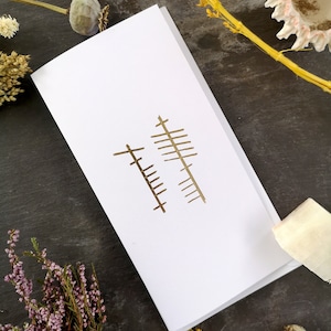 Anam Cara (Soulmate) Ogham inscription greeting card