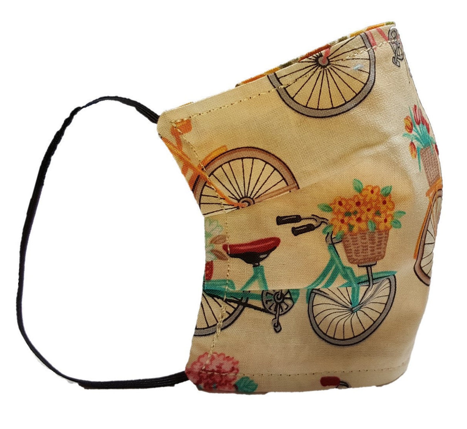 Bicycle Ride Face Mask Cover It's Reversible washable Etsy