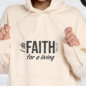 Ich mache den Glauben für einen lebendigen SVG - Römer 1 vs 17 svg - Der Gerechte soll durch den Glauben leben - Christian SVG - Inspirierendes religiöses Design - Schrift
