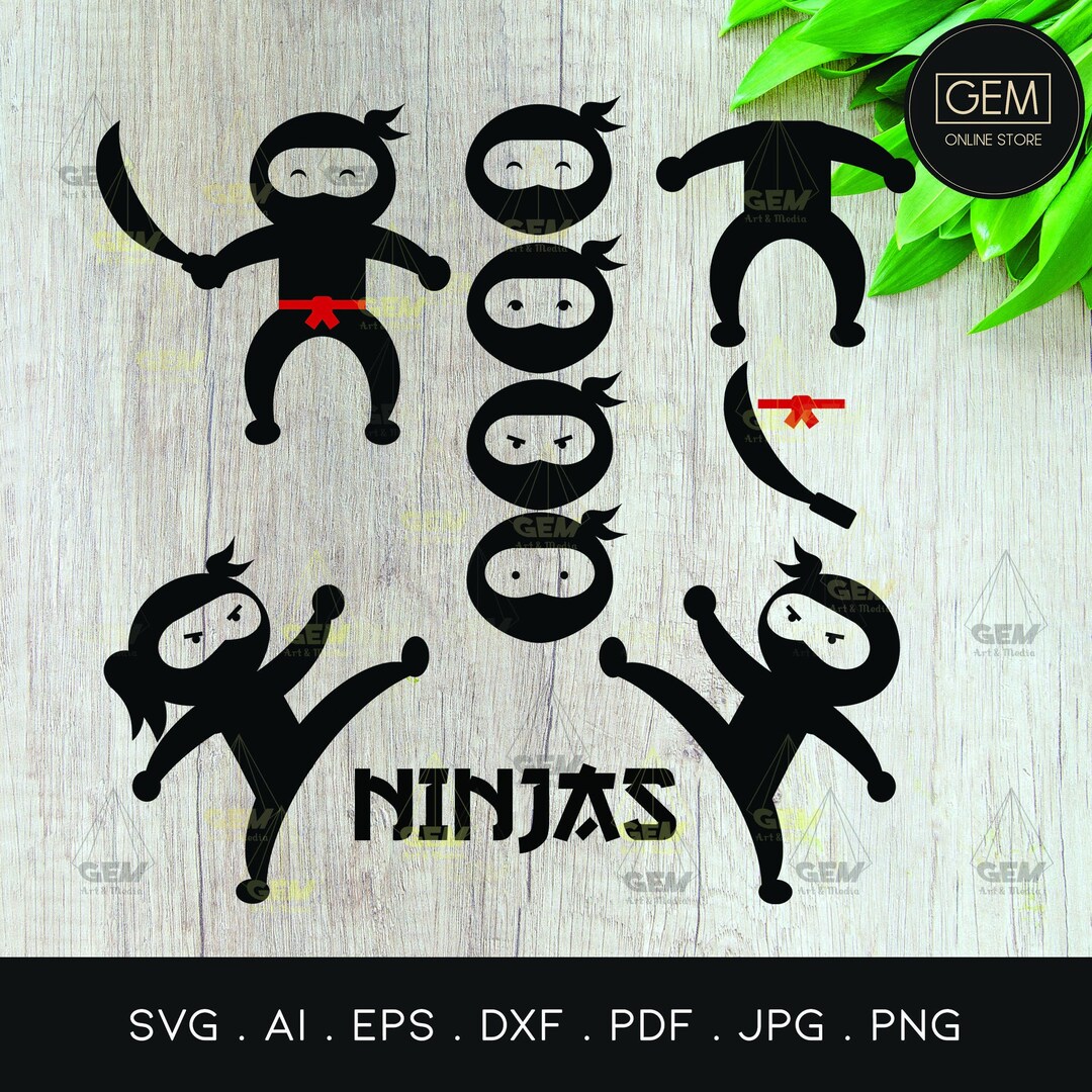 Ninja SVG - Bundle - Ninja Turtle Svg- Ninja Boy Svg - Ninja Girl Svg ...
