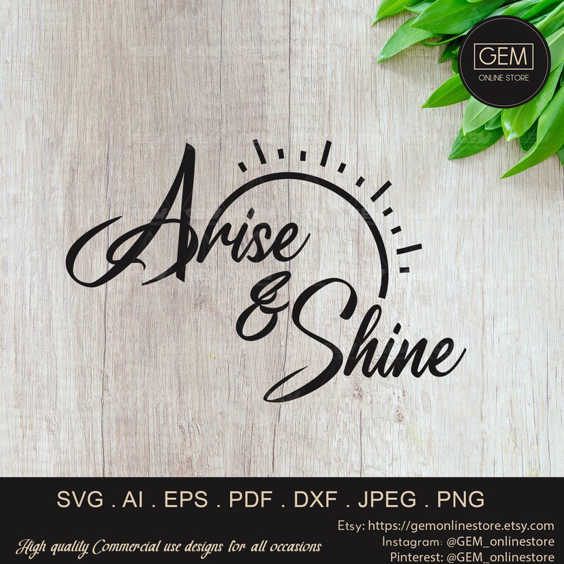 Arise and Shine SVG Scripture SVG Bible SVG Isaiah 60 Sun Svg Cameo Svg ...
