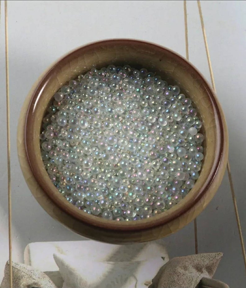 Glass Bubble Beads Glass Beads For Epoxy Resin Molds or Nail Etsy