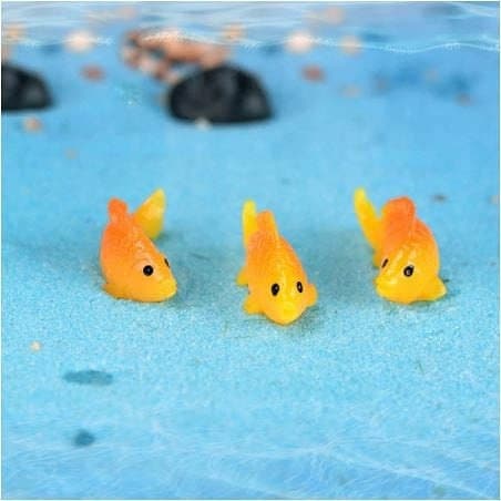  Yookeer Small Resin Red Goldfish Mini Goldfish Figurines Resin  Red Fish Toy Set Sea Animals Toys Garden Accessories Miniature for Home  Decor DIY Crafts Miniature Garden Accessories(36 Pieces) : Everything Else