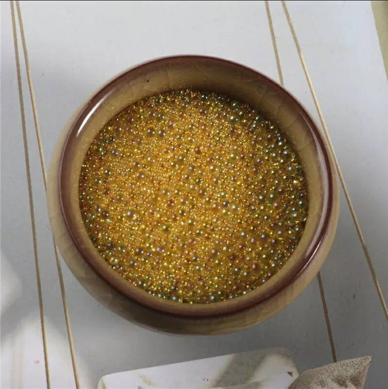 Glass Bubble Beads Glass Beads For Epoxy Resin Molds or Nail Etsy