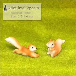 Miniature Animals- Choose Bunnies, Elephants, Squirrels or Dogs- Dollhouse- Fairy Garden- Gnome Garden- Micro Landscaping